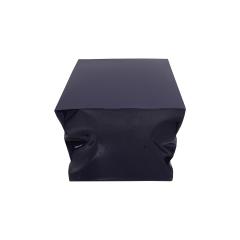 Contemporary Indigo Blue Lacquered Metal Side Table - 2071176