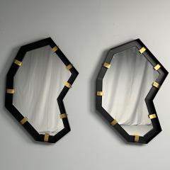 Contemporary Industrial Modern Angular Wall Mirrors Steel Brass 2020s - 3839679