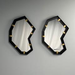 Contemporary Industrial Modern Angular Wall Mirrors Steel Brass 2020s - 3839680