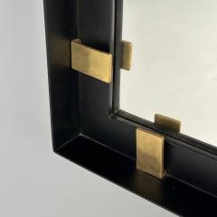 Contemporary Industrial Modern Rectangular Wall Mirrors Steel Brass 2020s - 3839759