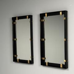 Contemporary Industrial Modern Rectangular Wall Mirrors Steel Brass 2020s - 3839761