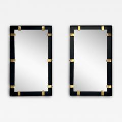 Contemporary Industrial Modern Rectangular Wall Mirrors Steel Brass 2020s - 3841430