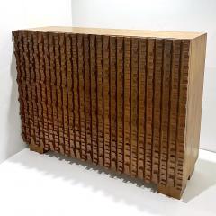 Contemporary Italian 2 Door Modern Cabinet Sideboard in Solid Carved Beech Wood - 3367661