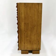 Contemporary Italian 2 Door Modern Cabinet Sideboard in Solid Carved Beech Wood - 3367664