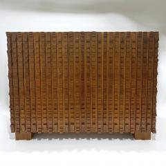 Contemporary Italian 2 Door Modern Cabinet Sideboard in Solid Carved Beech Wood - 3367666