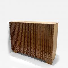 Contemporary Italian 2 Door Modern Cabinet Sideboard in Solid Carved Beech Wood - 3371942