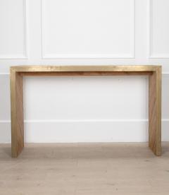 Contemporary Italian Bamboo and Brass Console Table - 4331446