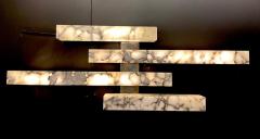 Contemporary Italian Bardiglio Marble Wall Lights or Sconces - 2999490