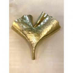 Contemporary Italian Brass Leaf Wall Sconce by Simoeng - 3530474