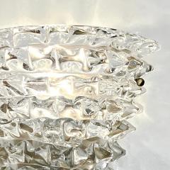 Contemporary Italian Bronze Antique Brass Crystal Rostrato Murano Glass Sconces - 4208639