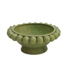 Contemporary Italian Ceramic Vase with Fruit Motifs - 3233937