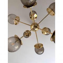 Contemporary Italian Gold Chandelier Sputnik in Style Murano Glass - 4207522