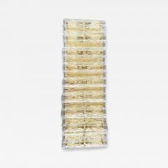 Contemporary Italian Luxury Brass Wall Sconce Murano Glass or Flush Mount - 4352023