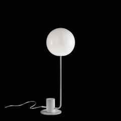 Contemporary Italian Modern Minimalist White Lacquer Glass Balloon Table Lamp - 2929699