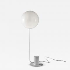 Contemporary Italian Modern Minimalist White Lacquer Glass Balloon Table Lamp - 2930621