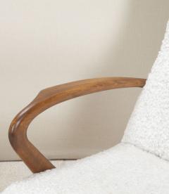Contemporary Italian Paulo Buffa Style White Bouclet Armchairs - 4339120