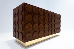 Contemporary Italian Sideboard in Wood and Brass - 2476570