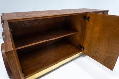 Contemporary Italian Sideboard in Wood and Brass - 2476574