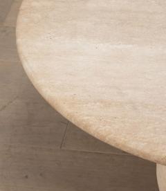 Contemporary Italian Travertine Coffee Table - 4331457