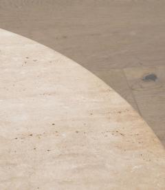 Contemporary Italian Travertine Coffee Table - 4331459