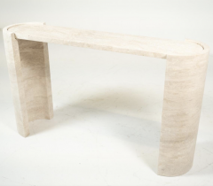 Contemporary Italian Travertine Console - 4114077