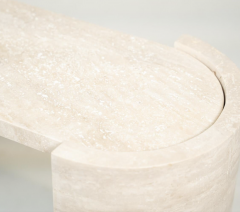 Contemporary Italian Travertine Console - 4114080