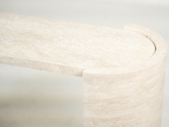 Contemporary Italian Travertine Console - 4114082