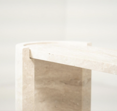 Contemporary Italian Travertine Console - 4114083