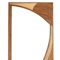 Contemporary Italian Wall Mirror in Bamboo Brass - 3205316