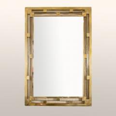 Contemporary Italian brass Murano glass mirror - 1228247