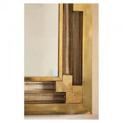 Contemporary Italian brass Murano glass mirror - 1228248