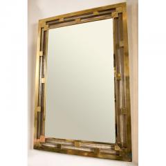 Contemporary Italian brass Murano glass mirror - 1228249