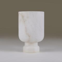 Contemporary Italian carved alabaster urn lamp - 3820928