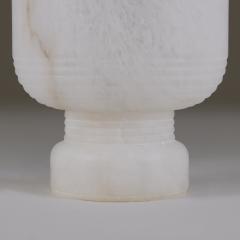 Contemporary Italian carved alabaster urn lamp - 3820936