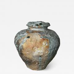 Contemporary Japanese Wood Fired Jar With Ash Glaze - 2902438