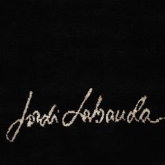 Contemporary Jordi Labanda Black Hand Knotted Wool And Silk Rug Spain 2005 - 4793517