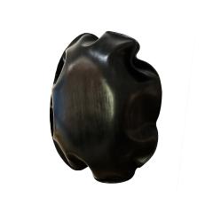 Contemporary Jordi Ribaud Black Natural Leather Wall Sculpture 2025 - 4808822