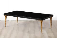 Contemporary Lacquer and Bronze Coffee Table - 3389254
