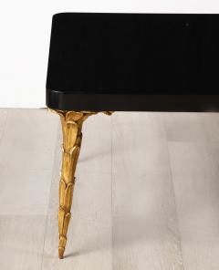 Contemporary Lacquer and Bronze Coffee Table - 3389258