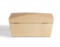 Contemporary Lacquered Blond Maple Rectangular Decorative Box - 4195867
