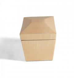 Contemporary Lacquered Blond Maple Rectangular Decorative Box - 4195869