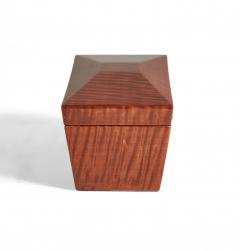 Contemporary Lacquered Tiger Maple Rectangular Decorative Box - 4195871