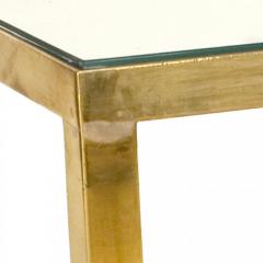 Contemporary Low Brass Mirror Table - 4672783