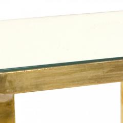 Contemporary Low Brass Mirror Table - 4672785