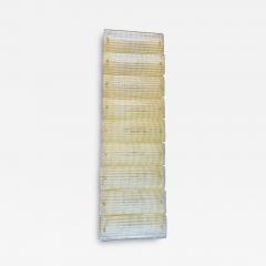Contemporary Luxury Brass Wall Sconce in Diamanted Murano Glass and Flush Mount - 4603102