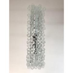 Contemporary Luxury Rectangular Tronchi Murano Glass Burnished Chandelier - 4460523