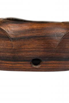Contemporary Makonde Style Hand Carved Wooden Sculpture on a Base - 4672590