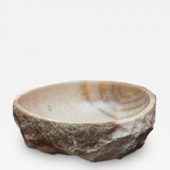 Contemporary Massive Raw Edge Banded Onyx Bowl - 3435231