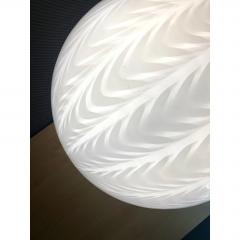 Contemporary Milky White Spider Sphere Table Lamp in Murano Glass - 4602773
