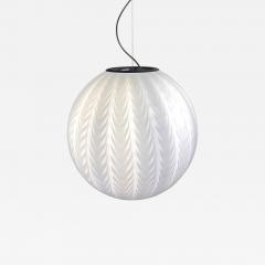 Contemporary Milky White Spider Sphere Table Lamp in Murano Glass - 4603138